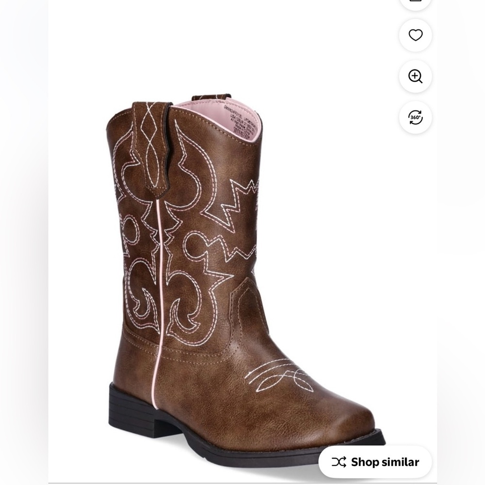 Wonder Nation Brown Western Kids Boots